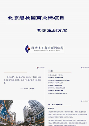 碧桂园北京商业街项目营销策划方案