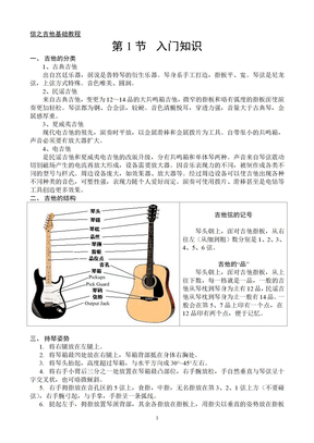 吉他基础教程入门