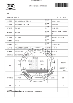 烧结普通砖检测报告