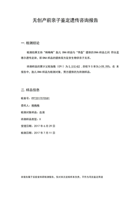 检测报告模板