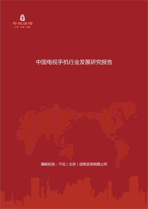 中国电视手机行业发展研究报告