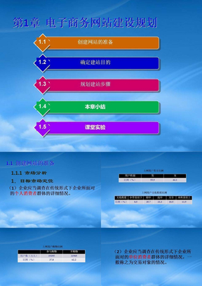 电子商务网站建设规划