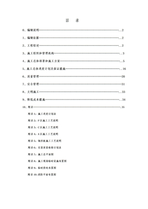 施工进度计划表格