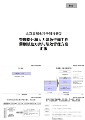 某科技公司薪酬激励方案与绩效管理