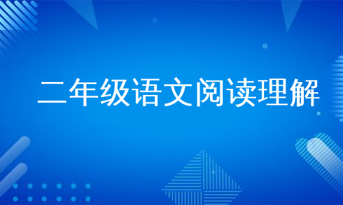 二年级语文阅读理解