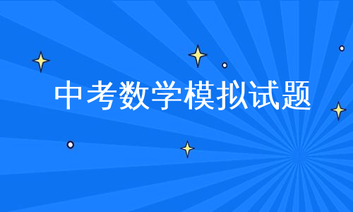 中考数学模拟试题