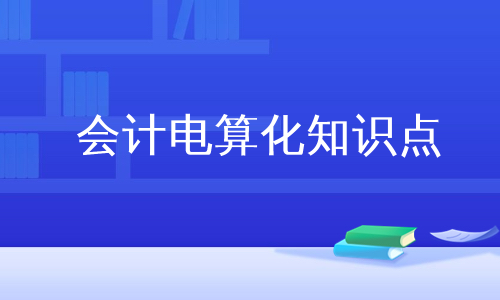 会计电算化知识点