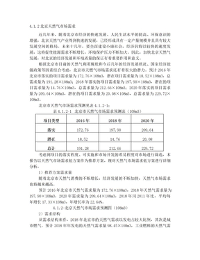 北京天然气市场需求分析