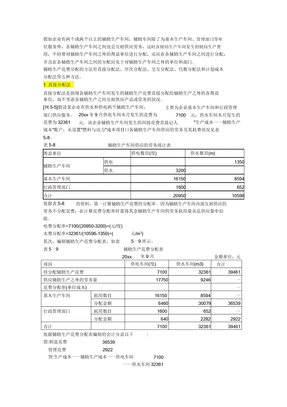 辅助生产费用分配