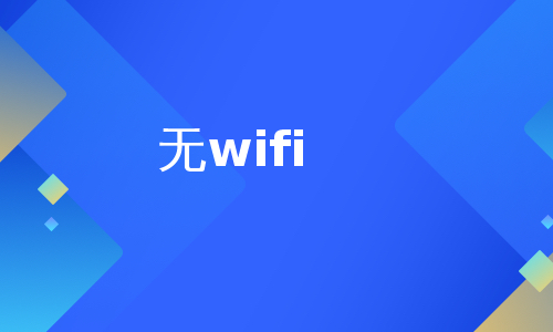 无wifi