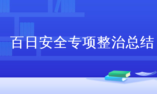 百日安全专项整治总结