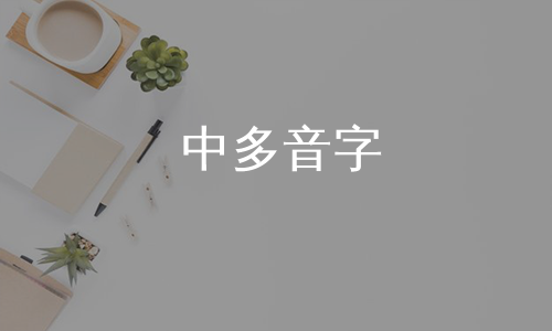 中多音字