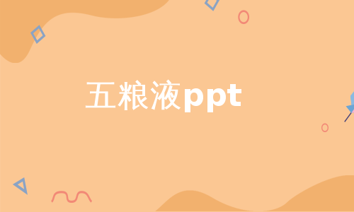 五粮液ppt