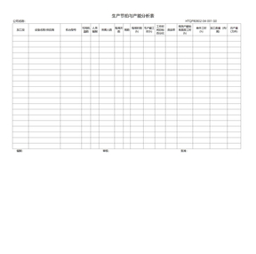 04-001生产节拍与产能分析表