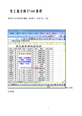 excel表格制作教程