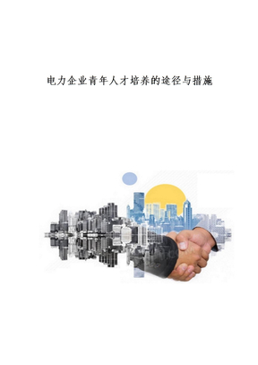 电力企业青年人才培养的途径与措施