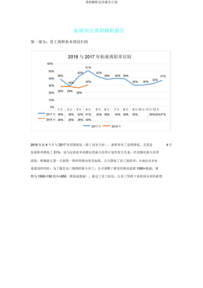 离职解析总结报告计划