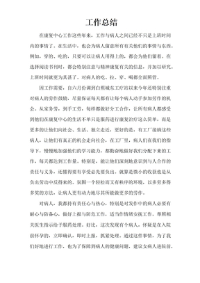 精防 工作总结