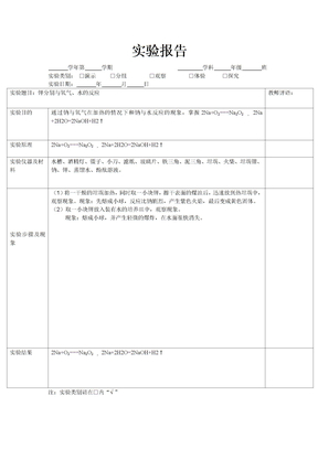 必修二实验报告