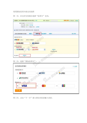 Visa付款流程