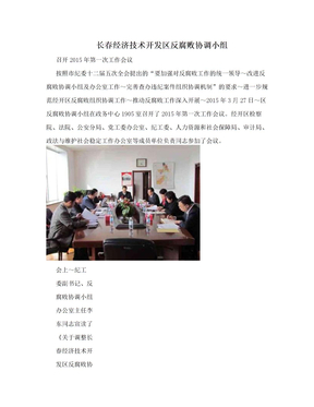 长春经济技术开发区反腐败协调小组