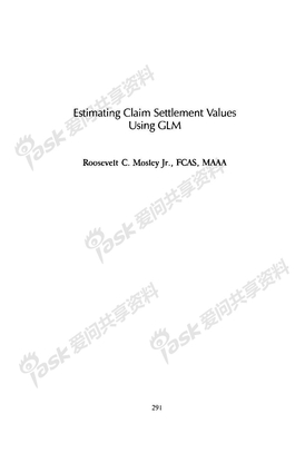 Claim value GLM