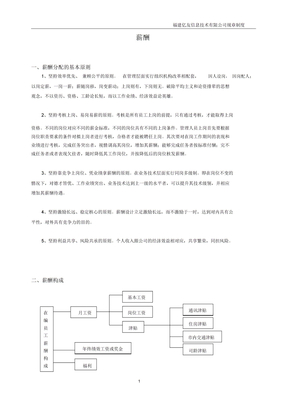 信息科技公司薪酬制度