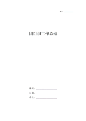 团组织工作总结