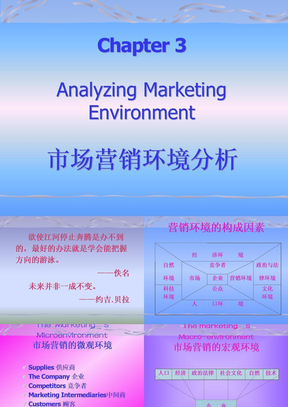 [精选]市场营销学——营销环境分析