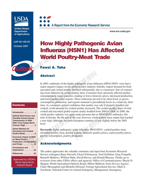 How Highly Pathogenic Avian Influenza (H5N1) Has Affected World Poultry-Meat Trade LDPM15902