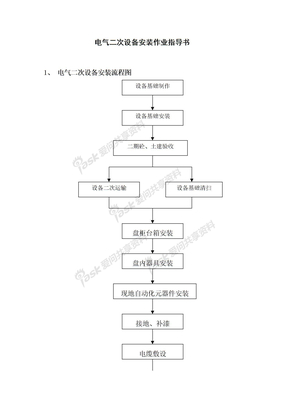 电气二次设备安装