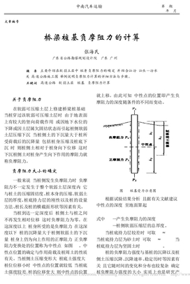 桥梁桩基负摩阻力的计算