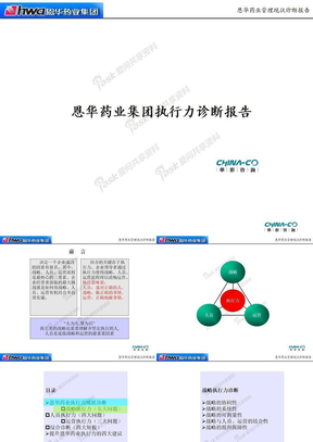 XX执行力诊断报告—华彩咨询集团经典案例下载