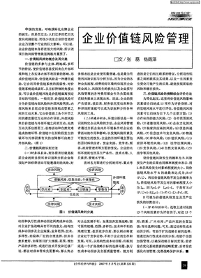 企业价值链风险管理