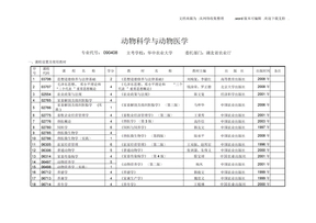 动物科学与动物医学