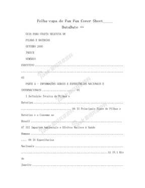 Folha-capa de Fax Fax Cover Sheet_____ DataDate …