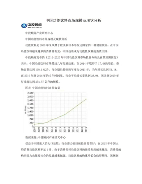 中国功能饮料市场规模及现状分析