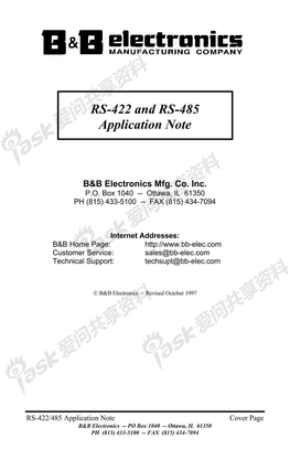 RS-422、RS-485 应用笔记