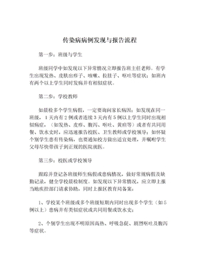 传染病病例发现与报告流程