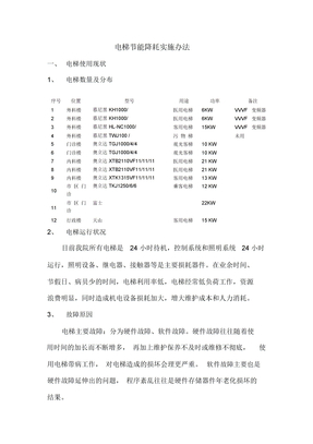 电梯节能降耗管理办法