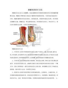 跟腱炎的治疗方法