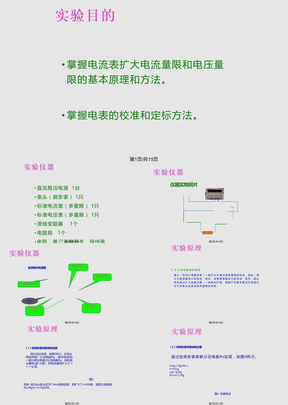 电表改装校准