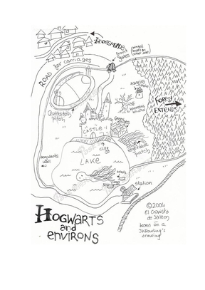 JKR画的霍格沃茨校园图