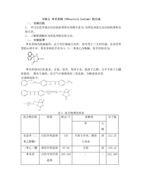 实验五  苯妥英钠的制备