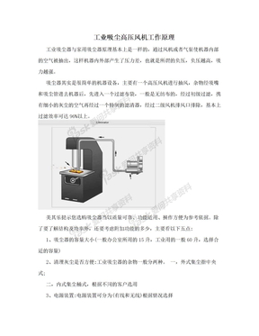 工业吸尘高压风机工作原理