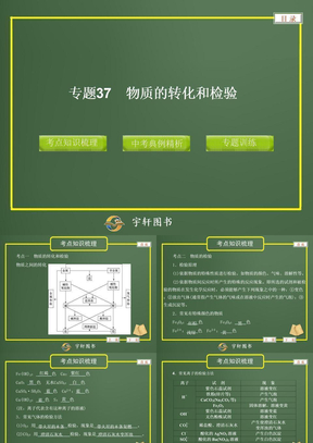 专题37 物质的转化和检验