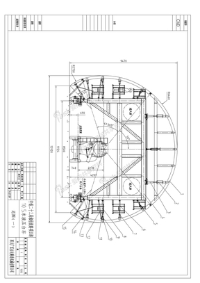 隧道衬砌10.5m液压台车总图（2-1）