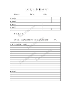 质量安全检查整改通知单(空)