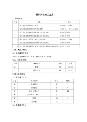 桥架拆除方案