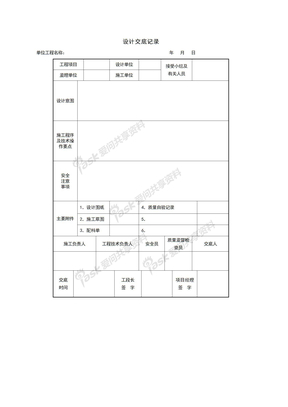 01、施工图技术交底记录